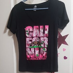 Black California Republic Graphic T-Shirt